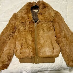 Vintage Brown Fur Jacket